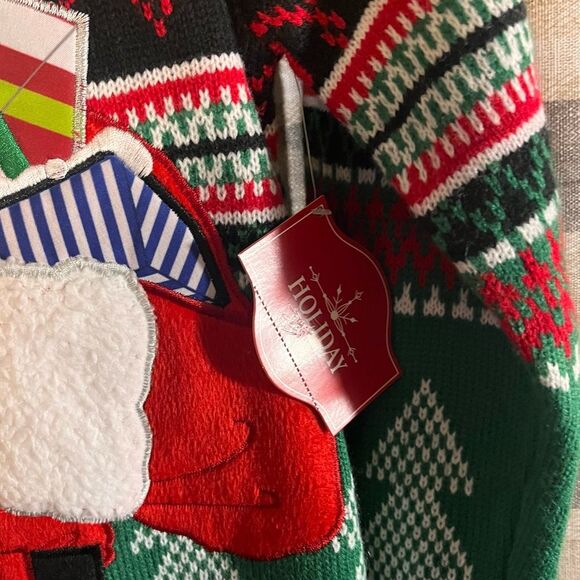 Holiday Time Santa Christmas Sweater‎ Size Medium - Picture 6 of 9